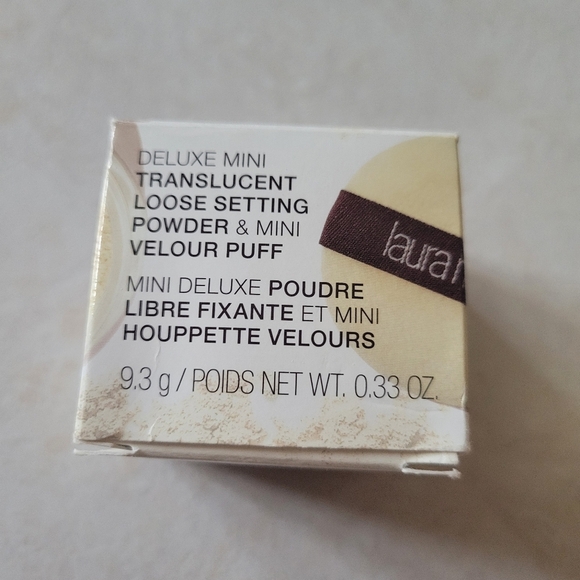 Laura Mercier Delux Mini Translucent Loose Setting Powder & Velour Puff New - Picture 8 of 12